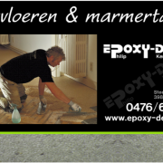 Plaatsingen van EPOXY-DESIGN marmertapijt in TESSENDERLO