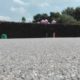 Terras afgewerkt met marmertapijt op split