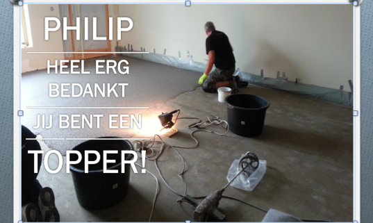 Epoxy-Design scoort ook in Nederland met marmertapijt.