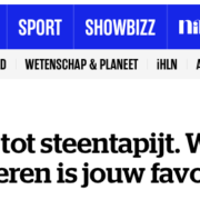 Van parket tot steentapijt
