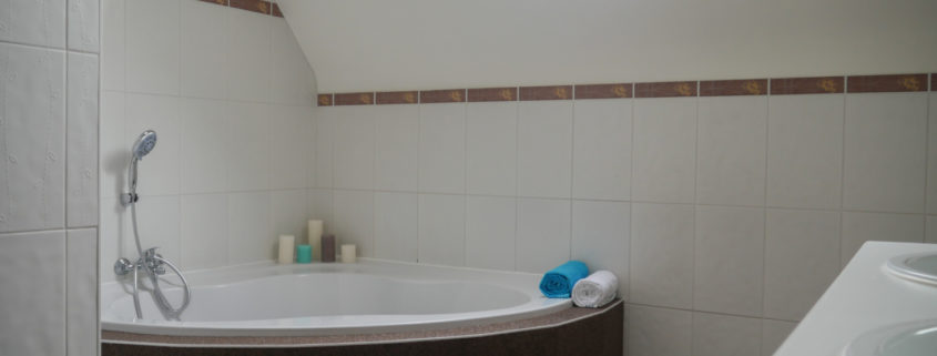 Nieuw badkleedje in steentapijt