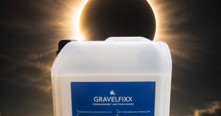 Terwijl de zon verstoppertje speelt, houdt GRAVELFIXX je grind in de kijker.